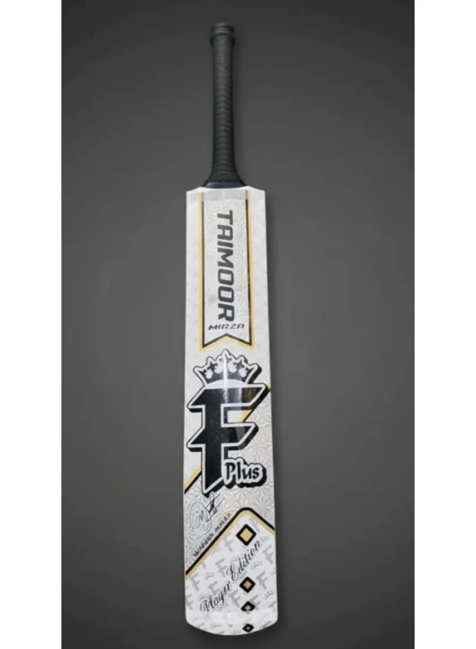 F Plus Players Edition Cricket Bat for Tennis Ball and Tape Ball (Premium Willow, Full Size) wyfh5