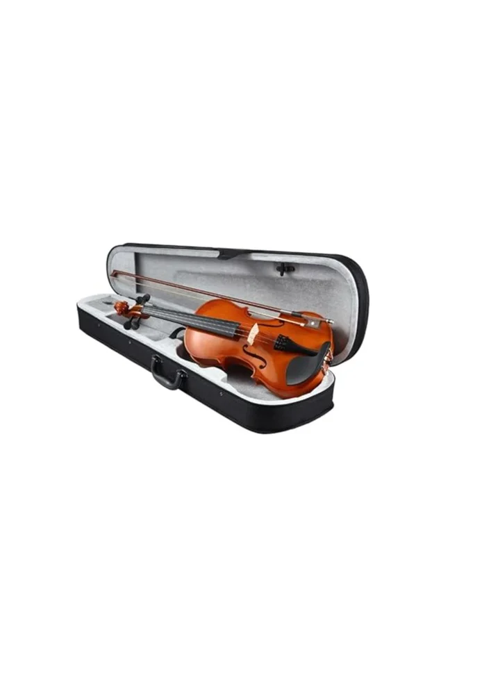 Megarya Acoustic Violin Handmade Indian Maple Wood Instrument Set with Bow, Rosin, and Hard Carrying Case (1/2 Size) 114ss