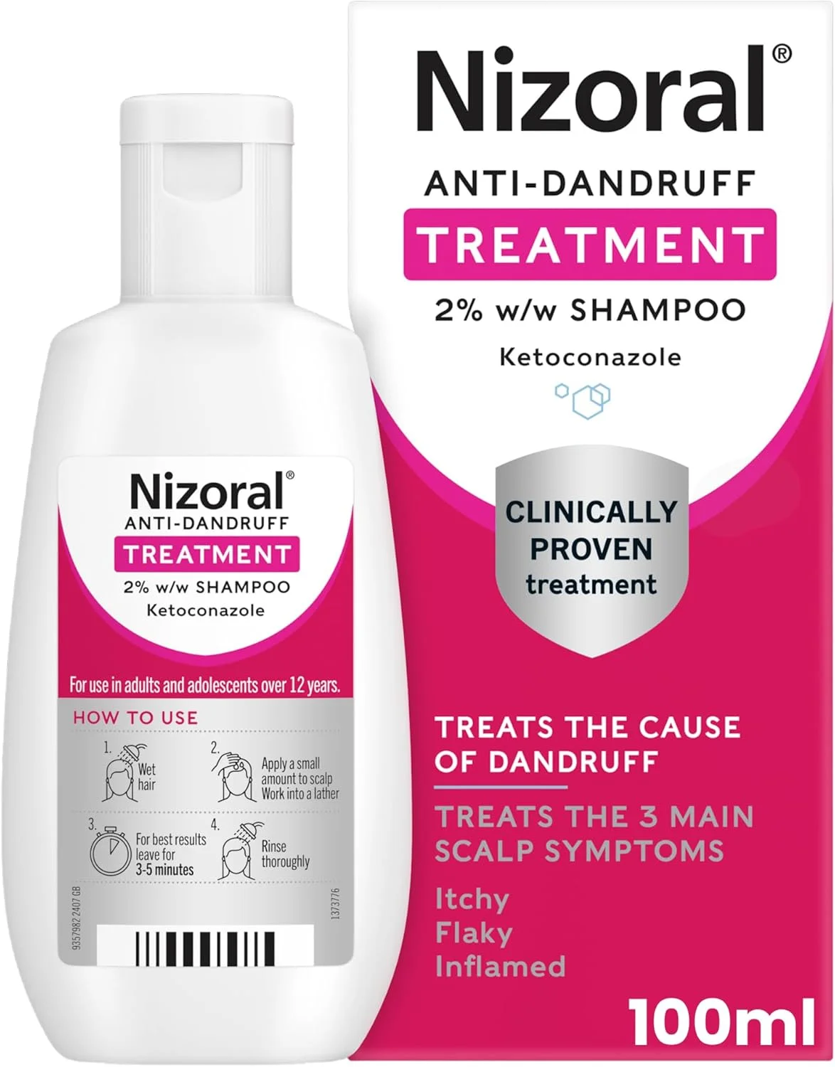Premium Dandruff Control Shampoo for Scalp Care with Ketoconazole (100 mL) 2t2an