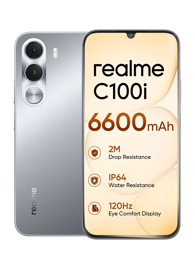 C100i 4G Smartphone Dual SIM 128GB 4GB RAM 6.8-inch Display Dusk Grey (International Version) niz8z