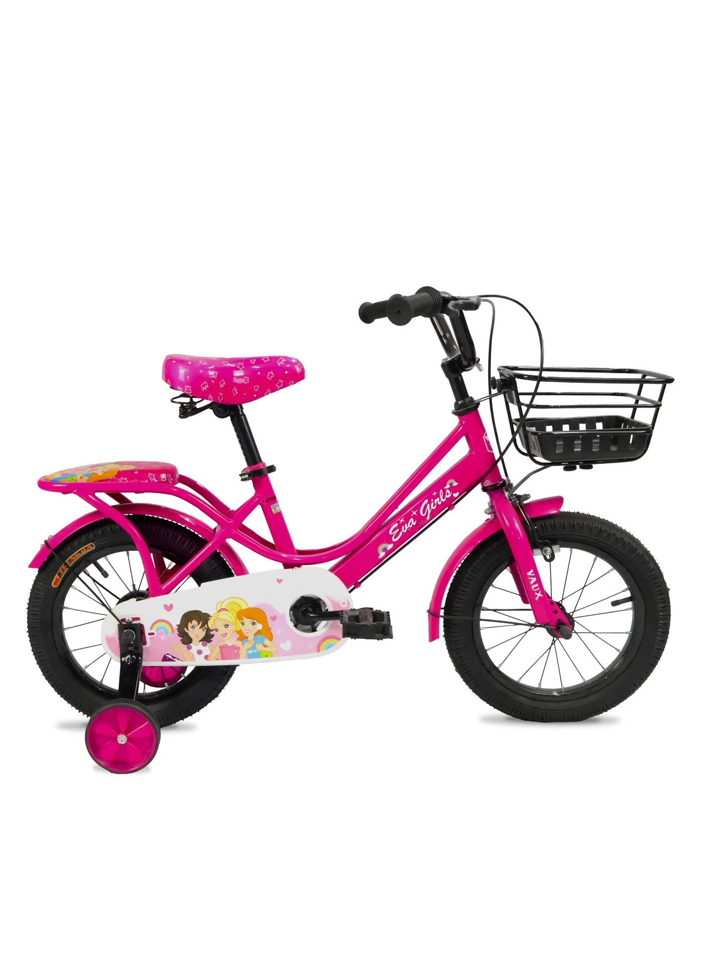 Vaux Kids Road Bike Lightweight Frame with Adjustable Seat (Pink, 14 Inch) r1n3i