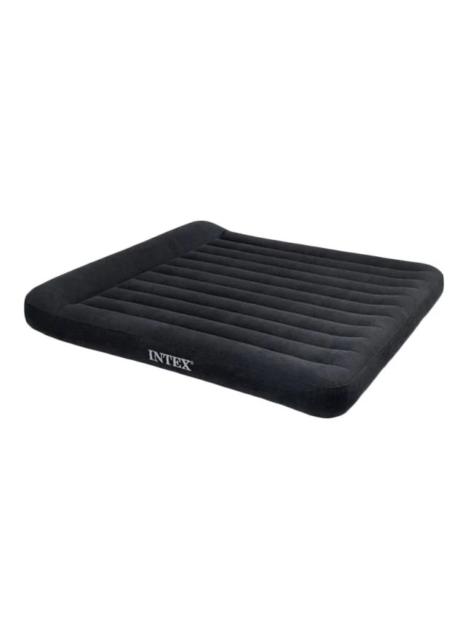 Premium Inflatable Airbed Mattress with Built-in Pillow Rest (Black, King Size, 203 x 183 x 23 cm) m4k30