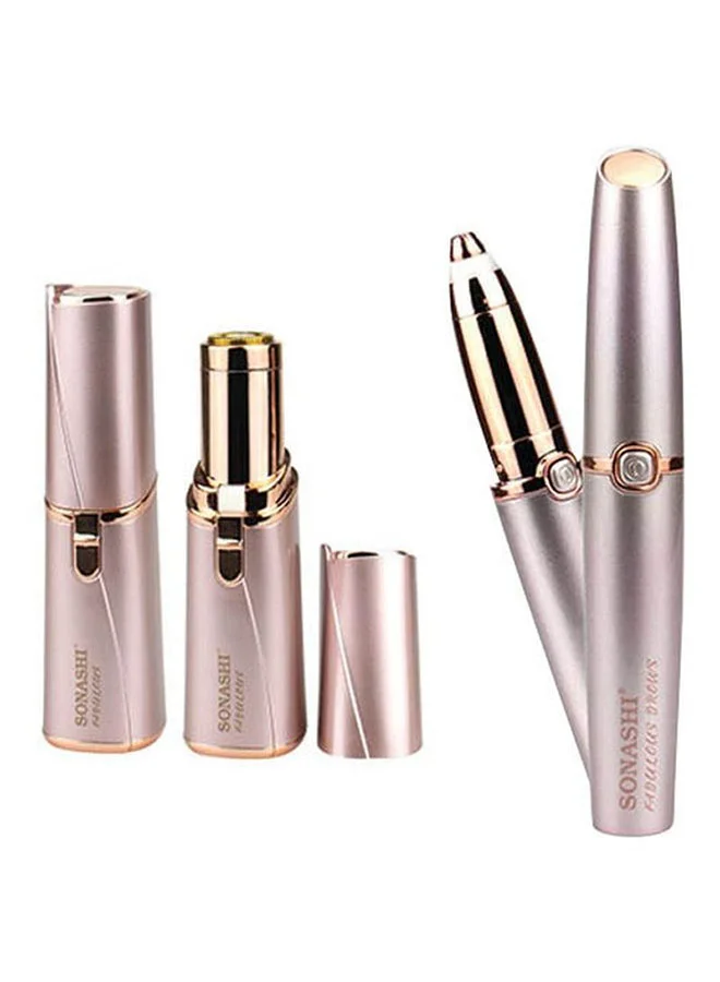 Premium Facial and Eyebrow Hair Remover Set (Rose Gold, 2-Piece Bundle) u0qzt