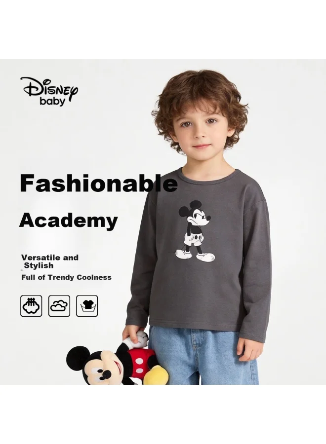 Premium Cartoon Long Sleeve T-shirt for Toddlers Casual Sports Top (Carbon Gray, 100 cm) r9jyk