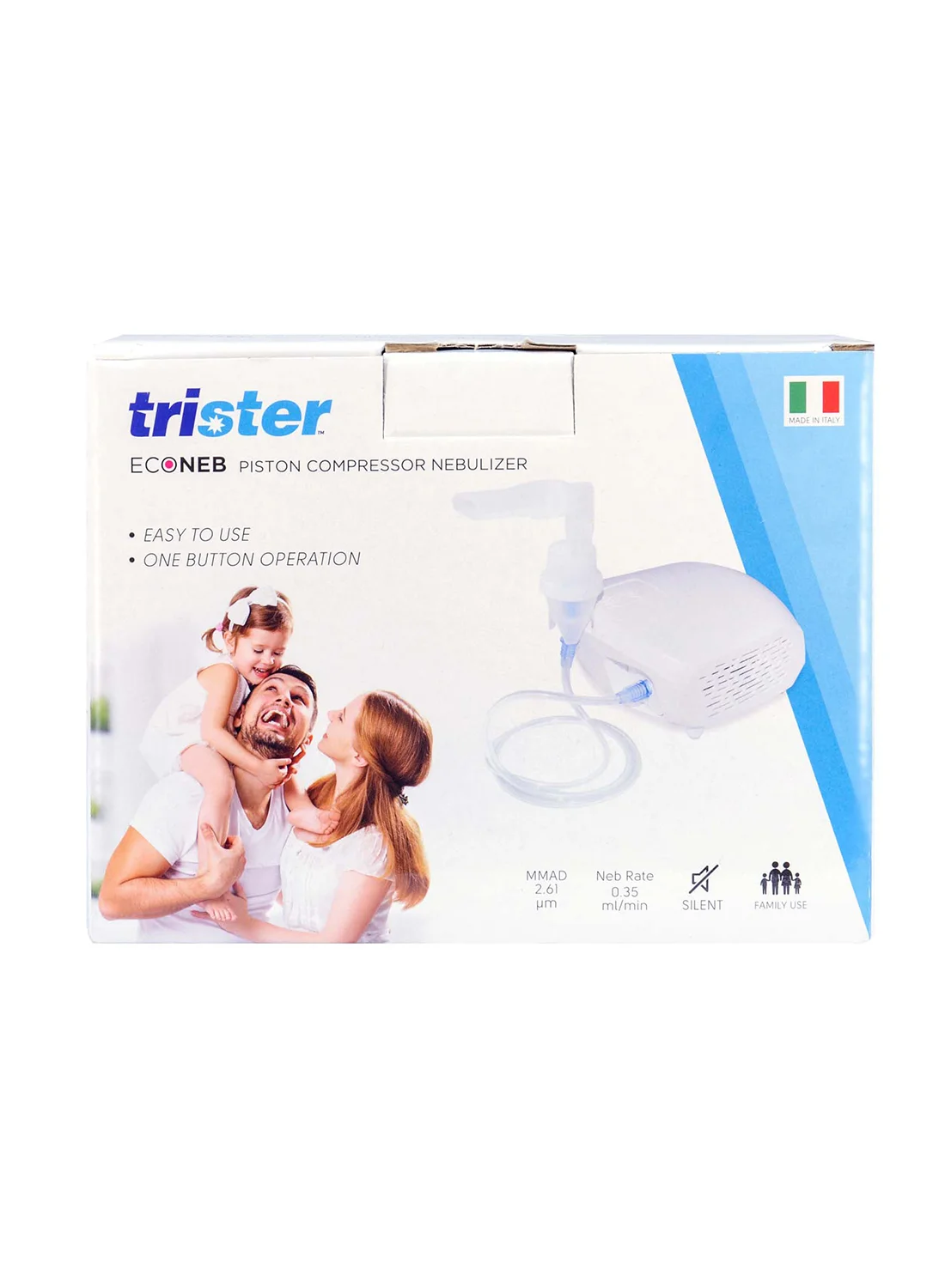 Trister Piston Compressor Nebulizer (AP12003A) Premium Premium Respiratory Care Device for Adults and Kids jmba3