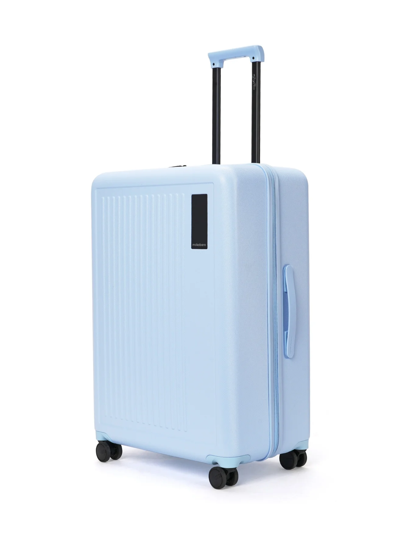Mokobara Transit Wave Check-In Luggage Premium Polycarbonate Hard Shell Suitcase (Shy Blue, Large) nk9mz