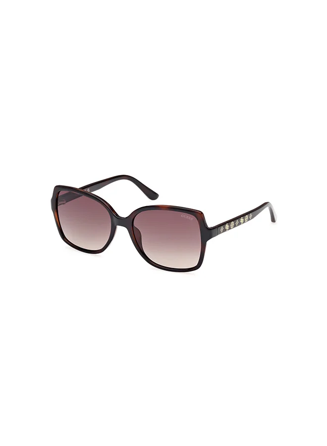 Premium Women's UV Protection Square Sunglasses Lightweight Fashion Eyewear (Black, 55 mm) qi3xz