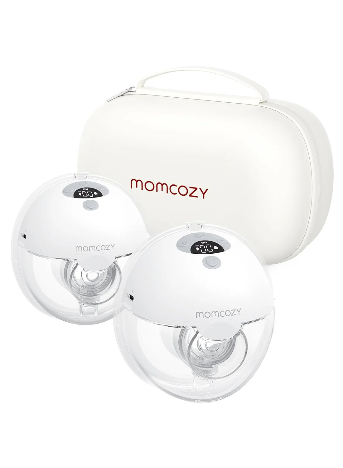 Momcozy M5 Double Electric Breast Pump Hands-Free Portable Nursing Device (Grey, Pack of 2) 8qiym