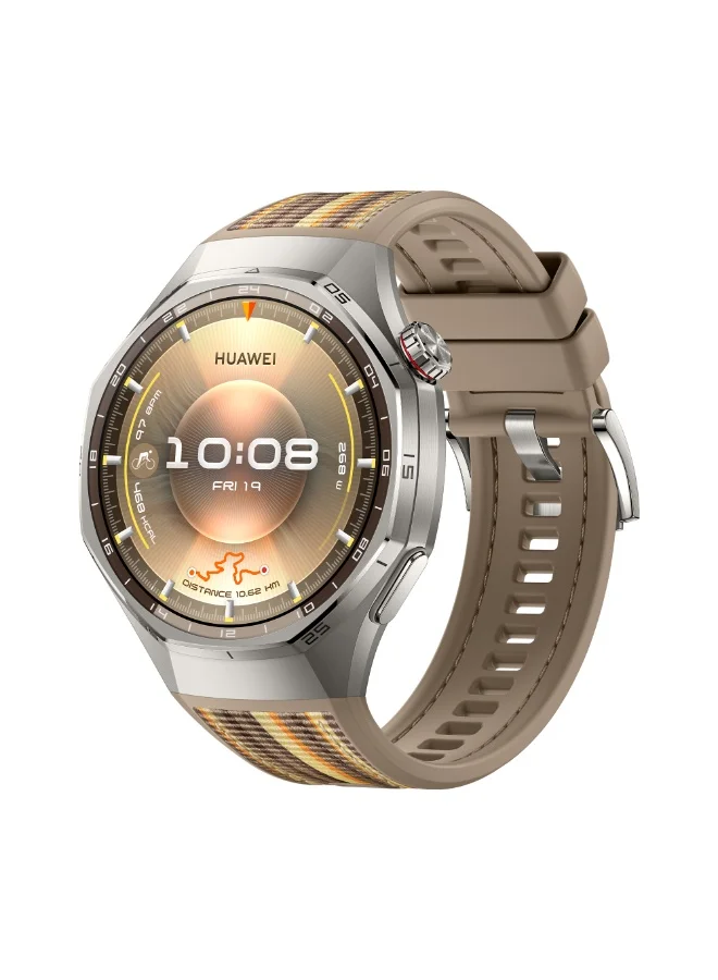 Smart GT 6 Pro Smartwatch 46mm Premium Fitness Tracker with Health Monitoring and Long Battery Life (Brown, 46mm) n0umx