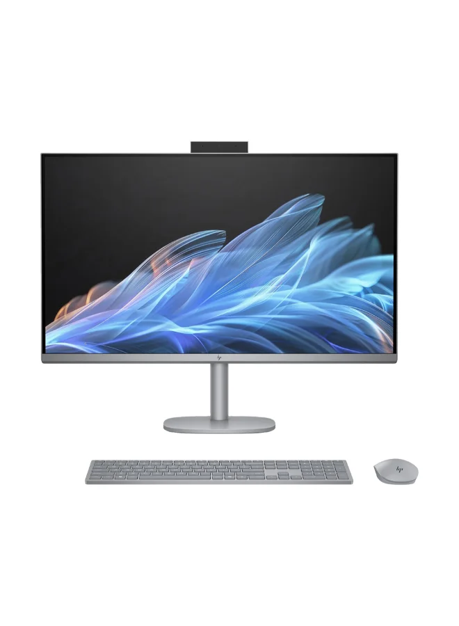 Premium All-in-One AI Desktop PC 31.5-Inch Display Intel Ultra 7 32GB RAM 1TB SSD RTX 4050 Graphics Windows 11 English/Arabic Keyboard & Mouse (Silver) 3pq69