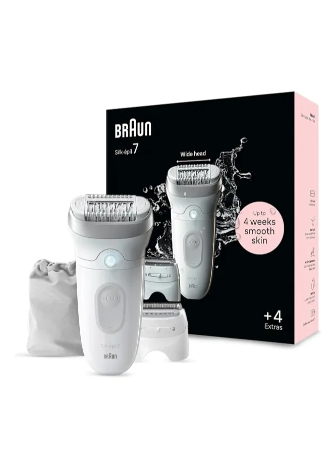 Premium Electric Epilator for Smooth Skin, Cordless Wet and Dry Hair Removal Device (1 Piece) lqngp