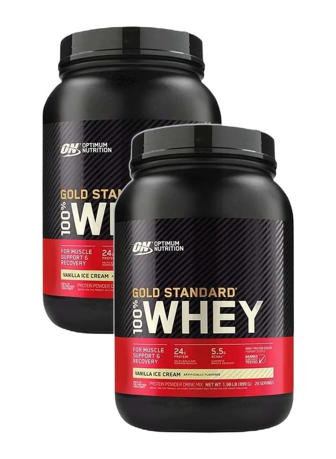 Premium Whey Protein Powder Vanilla Ice Cream Flavor (907g) xx4me