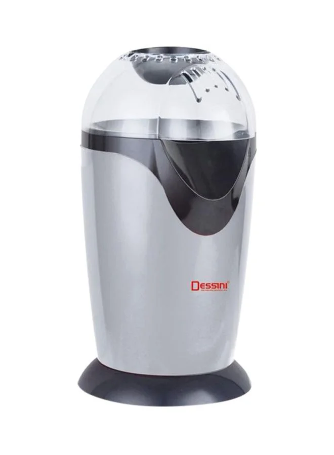 DESSINI Oil Free Popcorn Maker Hot Air Popper Countertop Machine (Silver, 300 mL) kjzhp