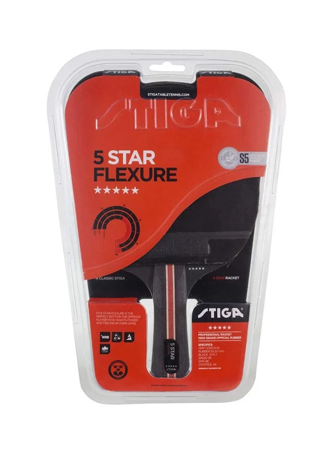 Flexure 5 Star Table Tennis Bat Professional Grade Racket for Competitive Play (1 Piece) e67vi