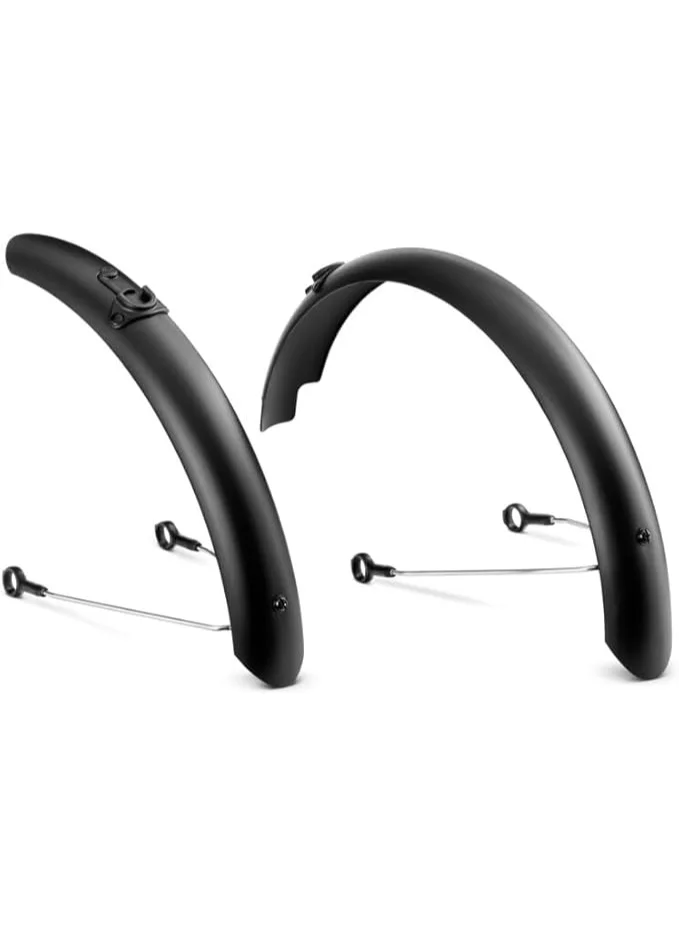 Premium Snap-On Bicycle Fenders for Youth Bikes - Durable Matte Black Mudguard Set (Universal Fit) dbaas