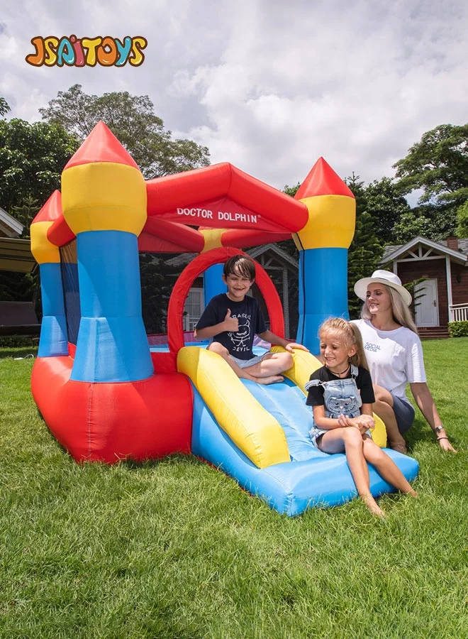JSAITOYS Inflatable Bounce House Mini Play Center for Kids (150 cm x 150 cm x 120 cm) 6eook