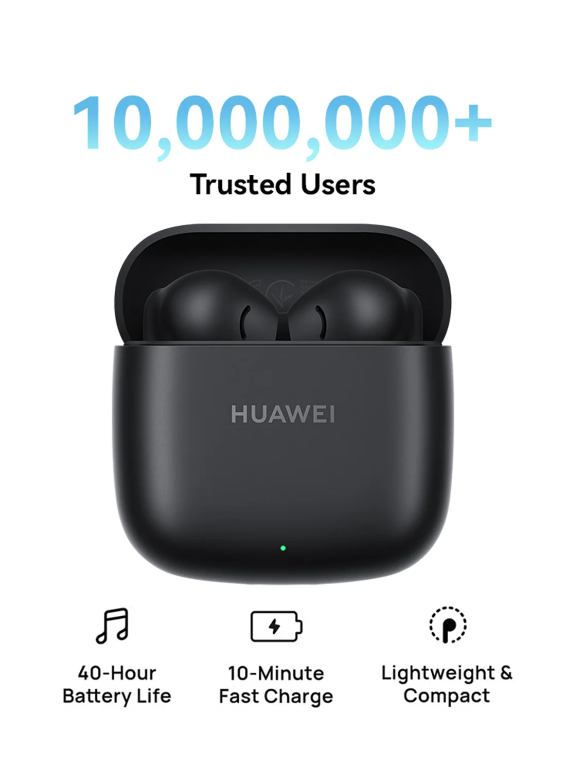Smart In-Ear Wireless Earbuds, Premium Bluetooth Headphones with IP54 Water Resistance, Compact Ergonomic Design (Graphite Black) 81liw