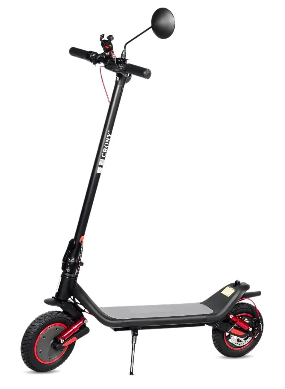 Crony Electric Scooter 500W Motor Long Range Commuter E-Scooter with Dual Suspension and Smart Control (Black, 30km Range) kezmt