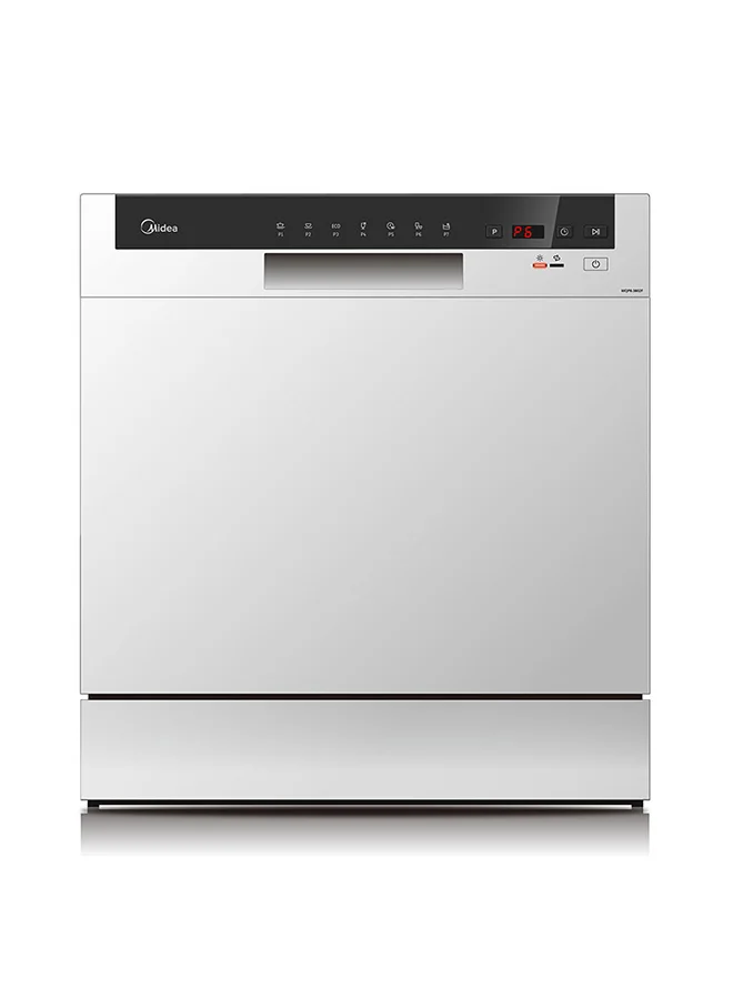 Midea Countertop Dishwasher Portable 8 Place Settings 7 Programs Energy Efficient (White, 8 Place Settings) 7hhy2