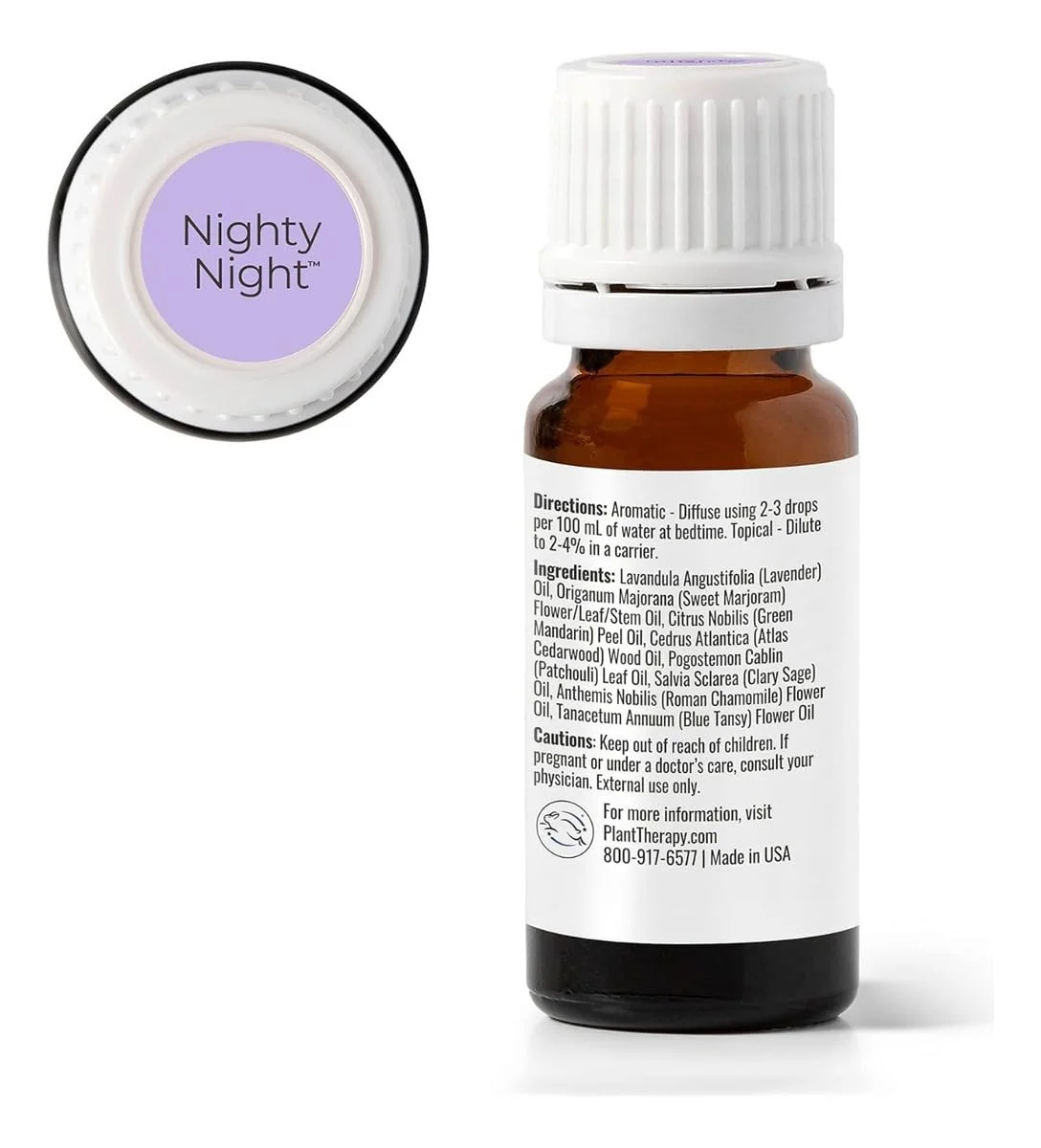Premium Essential Oil Blend for Restful Sleep (Kid-Friendly Formula, 10 mL) l7zfp