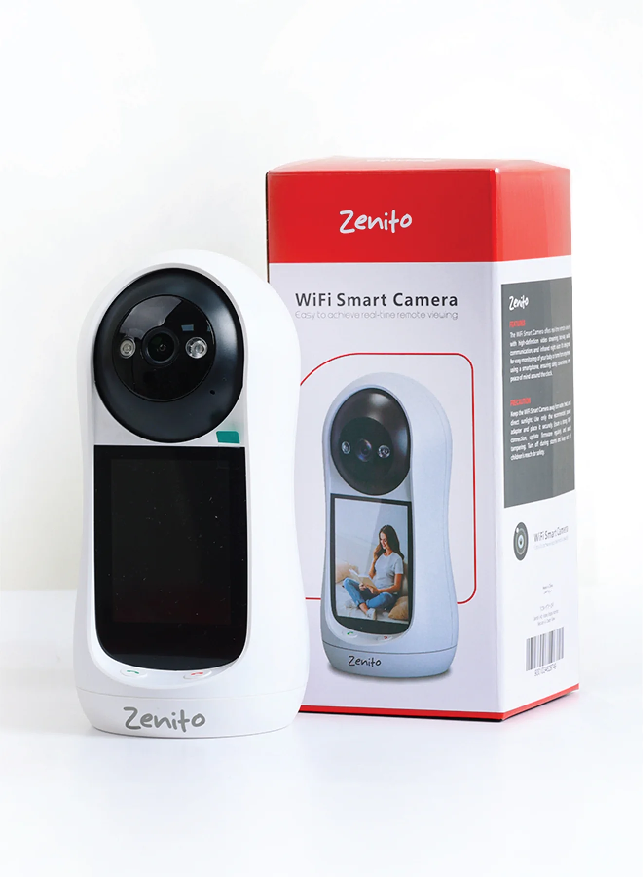 Zenito HD Video Baby Monitor with 2.8 Inch IPS Screen and Two-Way Audio (Off White) s6uu5