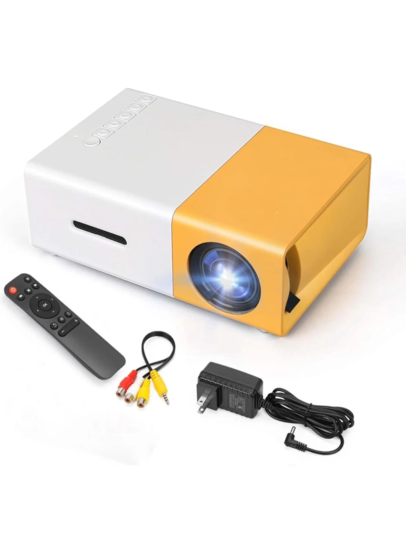 Scar Belle Mini Portable LED Projector for Home Theater and Outdoor Movies (Compact, 13cm x 8cm) phodv
