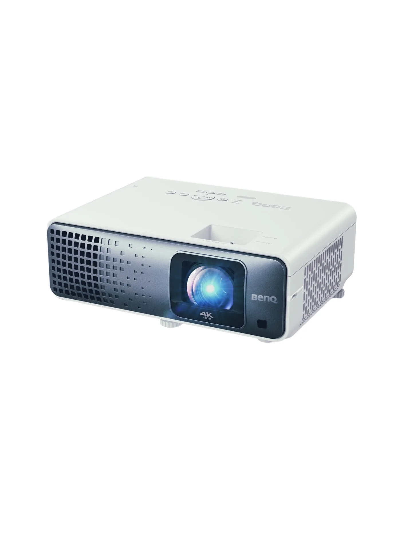 Premium 4K Gaming Projector High-Brightness Laser Technology (White and Gray) s84cz