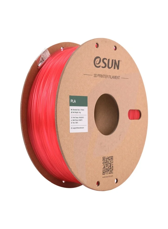 Premium PLA 3D Printer Filament 1.75 mm High-Precision Printing Material (Glass Watermelon Red, 1 kg) punp6