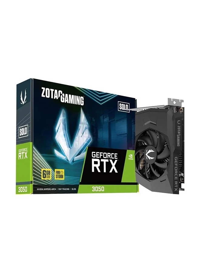 Premium Solo Graphics Card 6GB GDDR6 96-Bit Memory High-Performance Gaming GPU (Black, 6GB) 6dndc