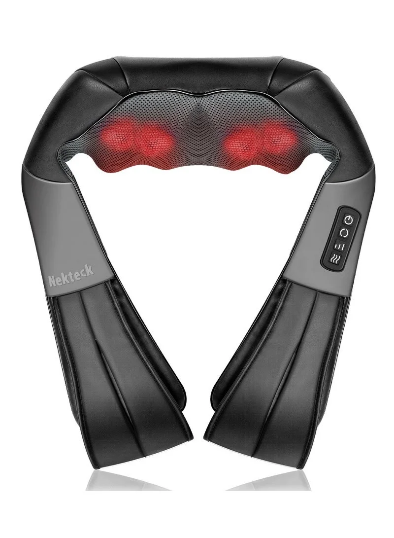 Arabest Neck and Shoulder Massager with Heat Deep Tissue Kneading Pillow for Back and Waist Relief (Portable, Home Office Car Use) 19qcb