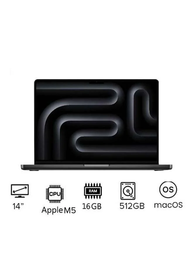 Premium Smart Laptop Pro 14-Inch Display 10-Core CPU 16GB RAM 512GB SSD macOS (Space Black, 14 Inch) eb68n