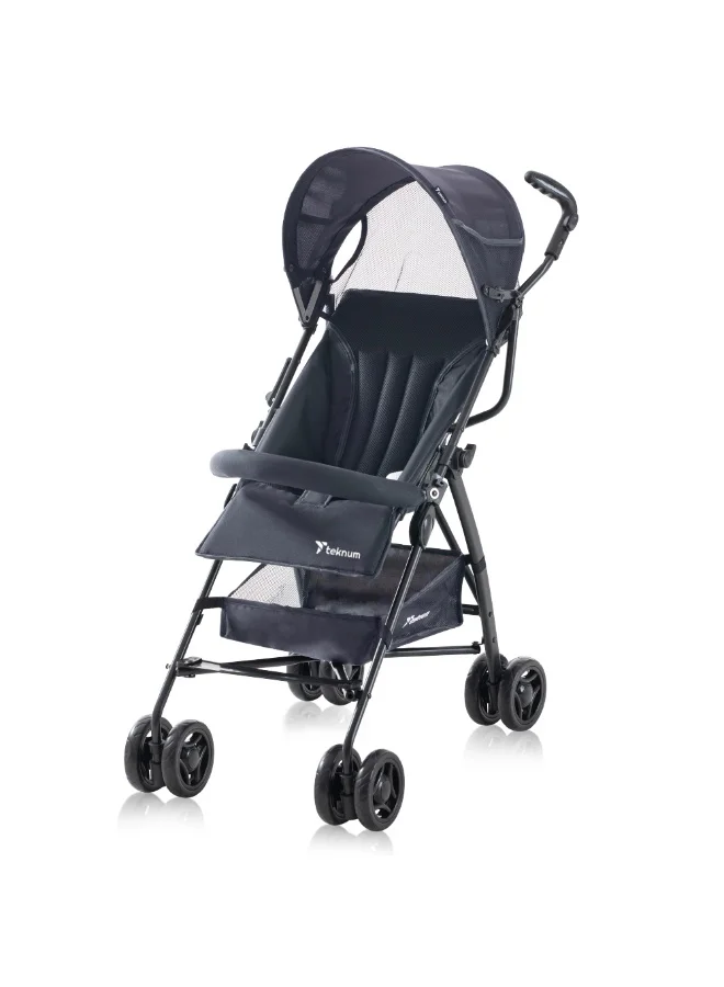 Teknum Eco Lite Stroller Lightweight Foldable Travel Pushchair for Infants and Toddlers (Graphite) k34kn
