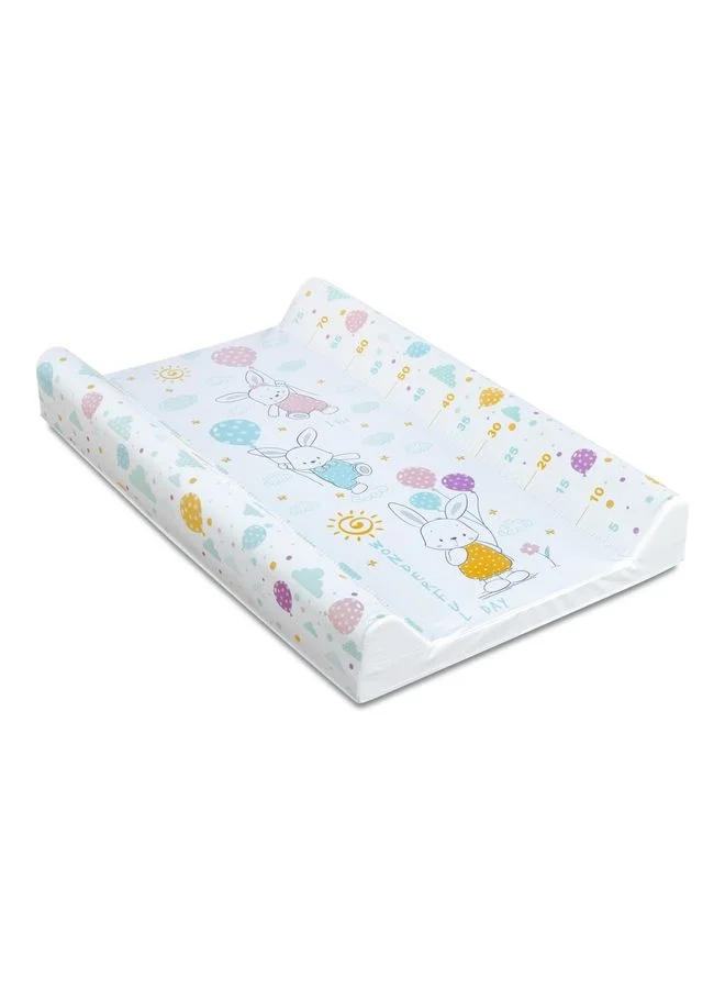 Moon Contoured Foam Waterproof Diaper Changing Pad (White, 80 x 40 cm) Premium Nursery Essential for Newborns and Infants ogx6c
