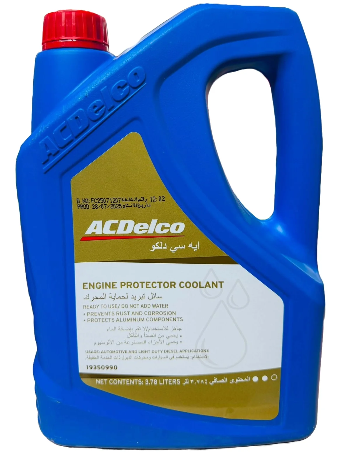 Ac Delco Engine Protector Coolant Premium Long-Life Formula (Red, 4 L) 352oz