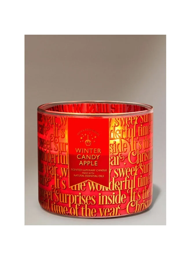 Premium Winter Candy Scented 3-Wick Candle Long-Lasting Home Fragrance (411g) dxc8a