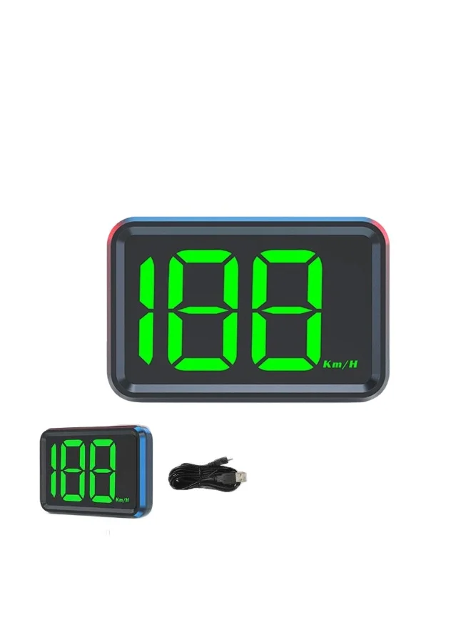 FDTY GPS Car HUD Display Universal Speedometer Digital Gauge with Green LED (5 x 7.6 x 1.6 cm) 44bx7