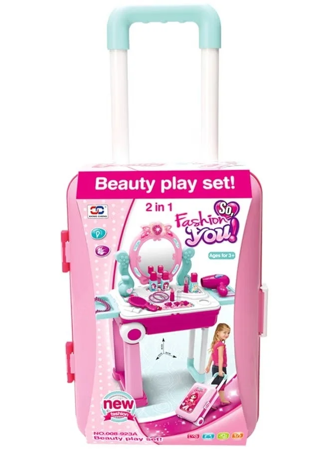 XC Portable Vanity Makeup Beauty Play Set With Lights And Sounds (Kids, Plastic, 45 cm) 042hw