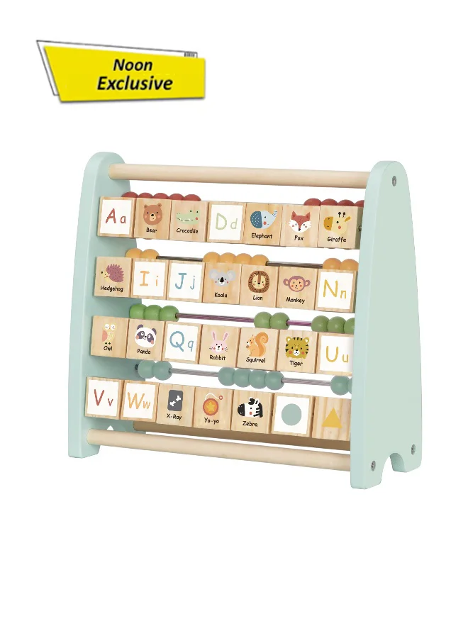 COGNIKIDS Double-Sided Wooden Abacus Math Learning Tool (Educational Counting Frame for Kids, 25 cm x 20 cm) 2qpqf