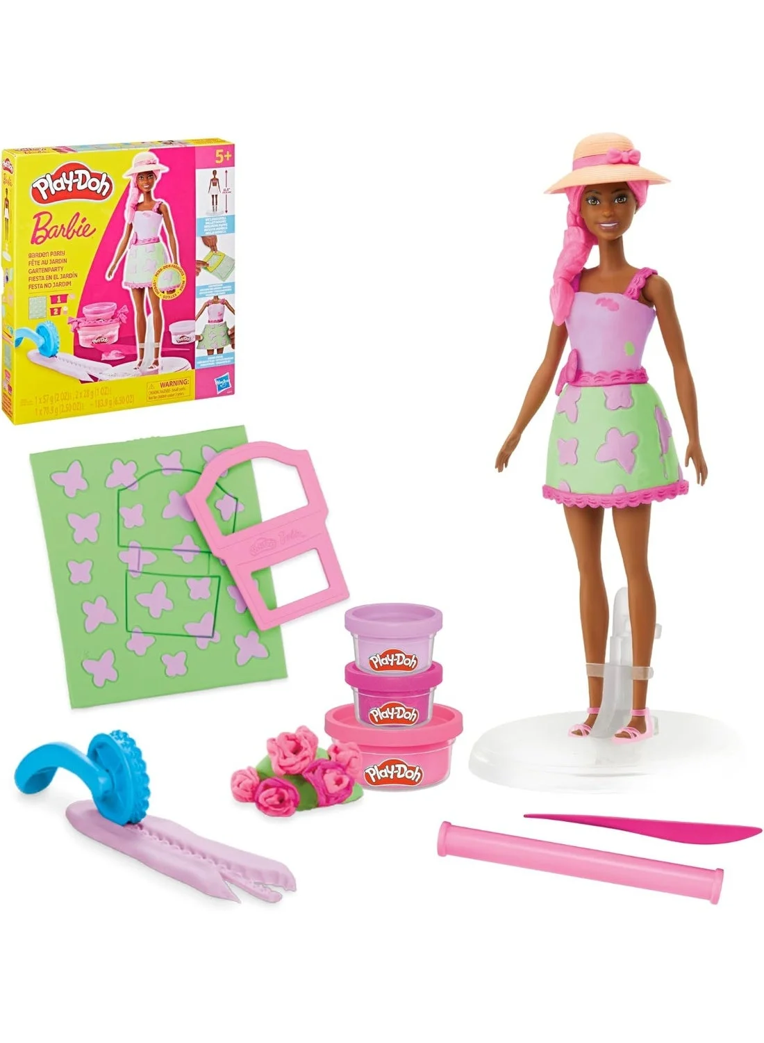 Fashion Doll Garden Party Craft Set with Modeling Compound and 10 Fashion Accessories (1 Set) qjlws
