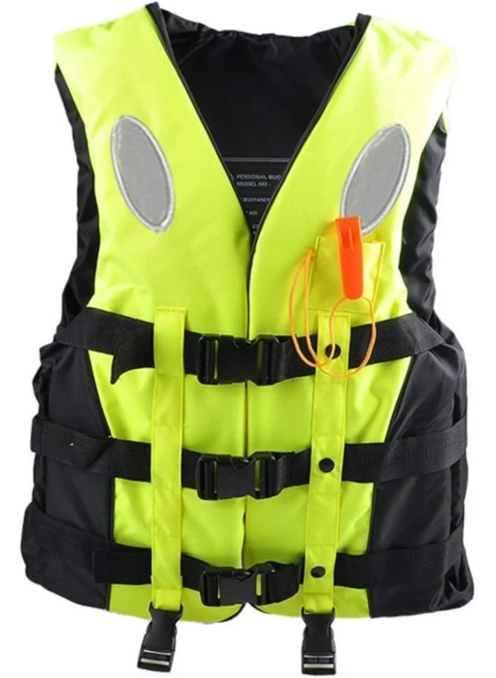 REBENUO Professional Swimming Safety Jacket High-Visibility Buoyancy Aid for Water Sports (Phosphorus, XXL) eto0f