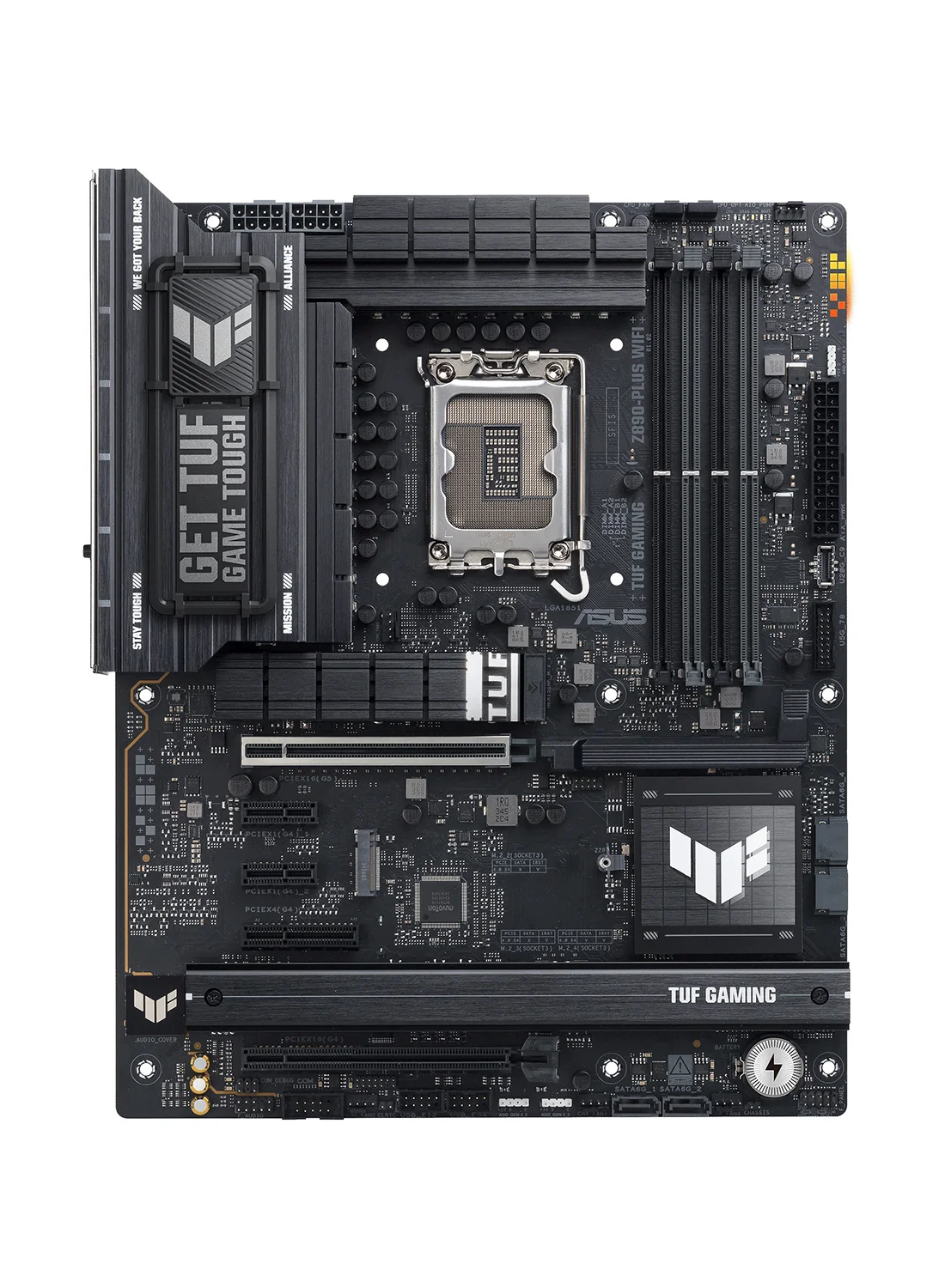 Premium Gaming ATX Motherboard Z890 LGA1851 Socket DDR5 Wi-Fi 7 PCIe 5.0 Thunderbolt 4 (Black, ATX) kqks1