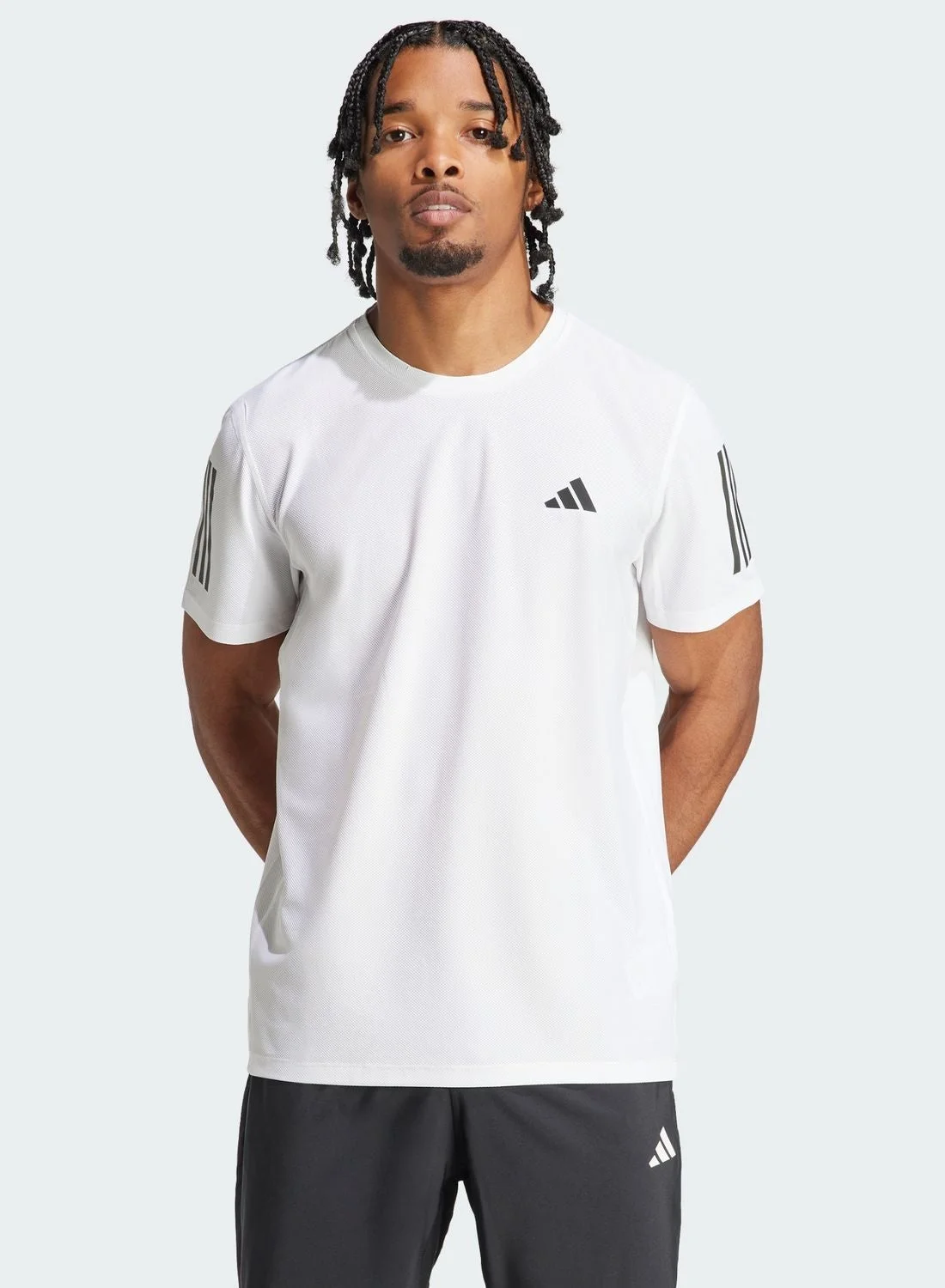 Sport Performance Running T-Shirt Breathable Moisture-Wicking Athletic Top for Men (Black, Large) 34jrb