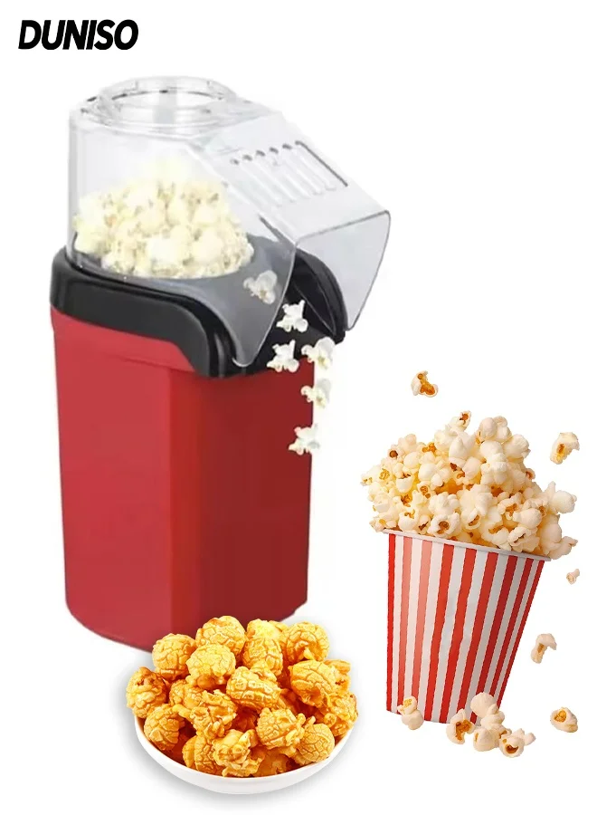 DUNISO Hot Air Popcorn Maker Electric Popper Machine (Oil-Free, Compact Design, 1200W) jldjs