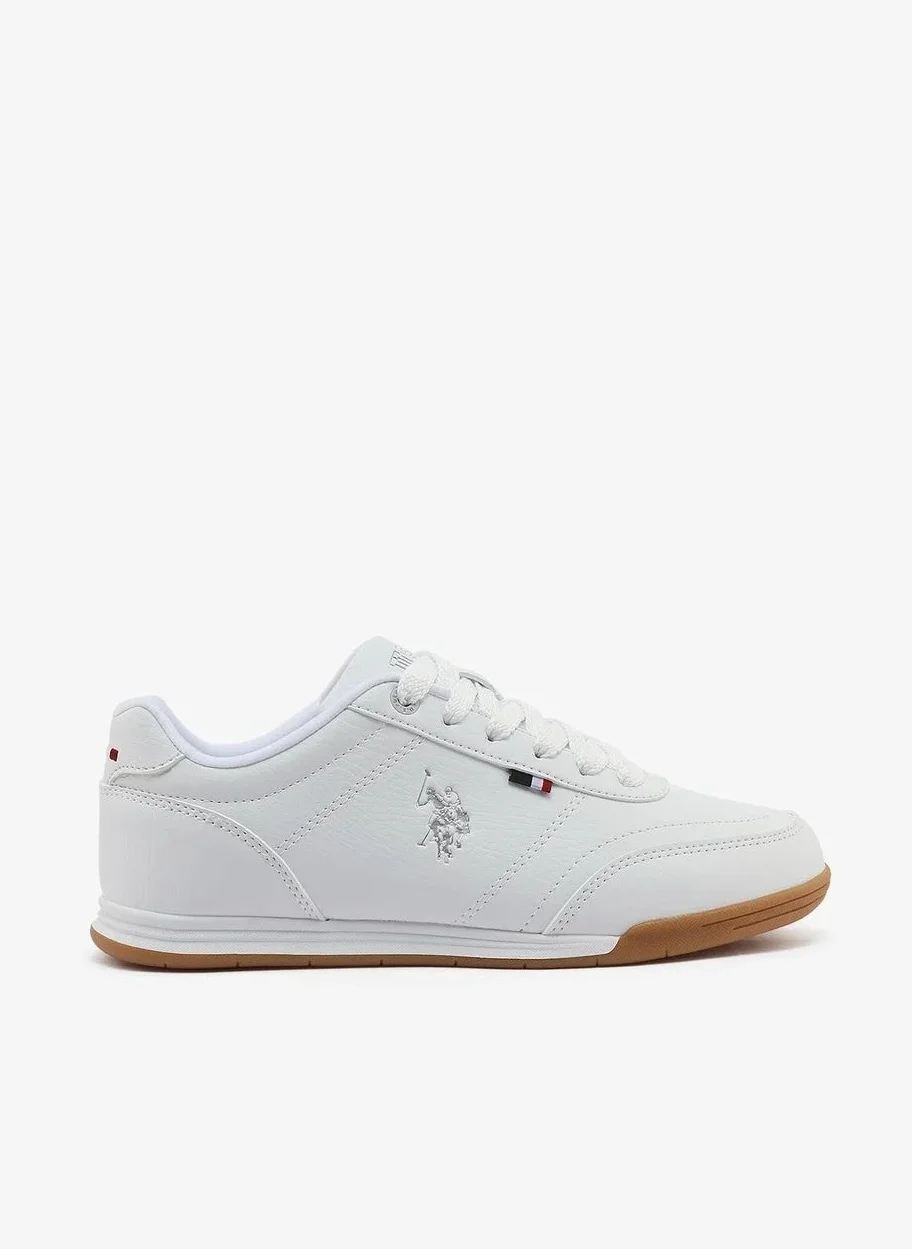 Premium Casual Lace-Up Sneakers for Women White Gum Sole Classic Athletic Footwear r4ewl