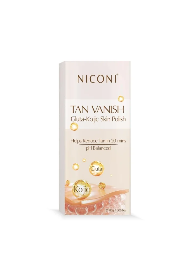 NICONI Tan Vanish Gluta-Kojic Skin Polish Exfoliating Treatment for Sun-Damaged Skin (180g) 3rg6q